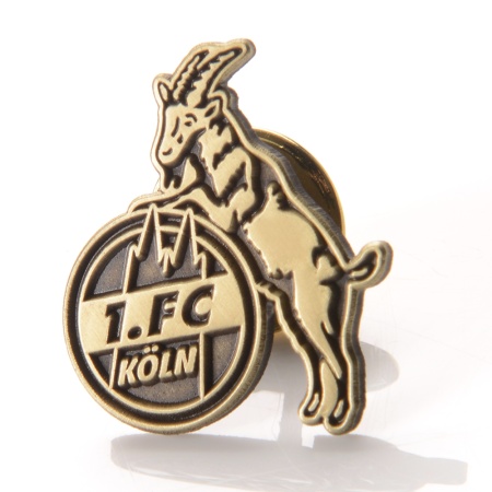 1. FC Köln Pin Logo gold antik